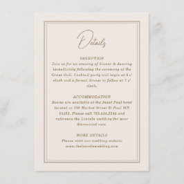 Minimalistisk Enkel Ornamenterad Ram Tilläggskort