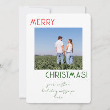 Minimalistisk Enkel Personlig Julkort