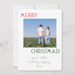 Minimalistisk Enkel Personlig Julkort
