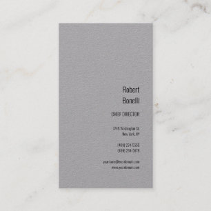 Minimalistisk Enkel Premium Grå Modern Visitkort
