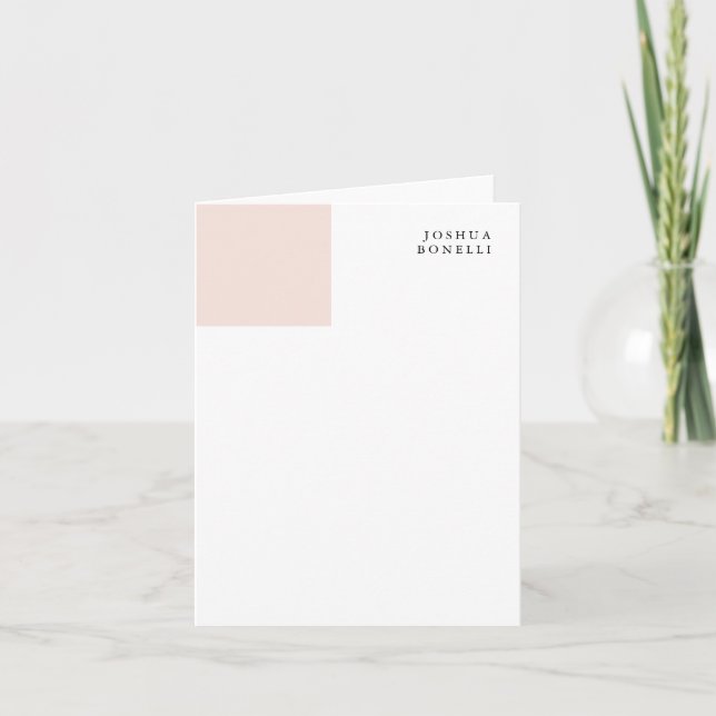 Minimalistisk enkel Professionell anmärkningsvärd Anteckningskort (Framsida)