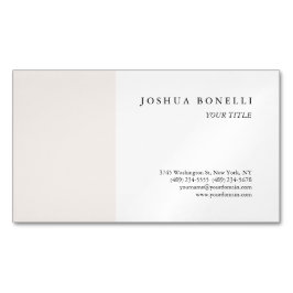 Minimalistisk enkel Professionell anmärkningsvärd Magnetiska Visitkort