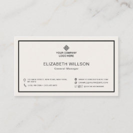 Minimalistisk enkel Professionell Business Logotyp Visitkort
