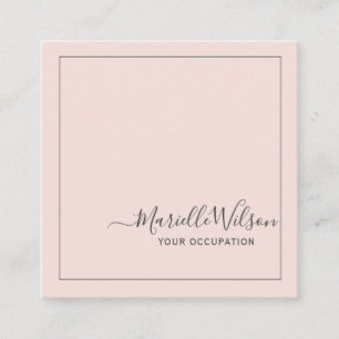 Minimalistisk enkel Professionell Typografi Ro Fyrkantigt Visitkort