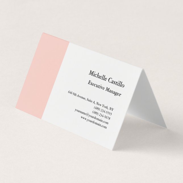 Minimalistisk enkel Professionell Visitkort (Framsida)