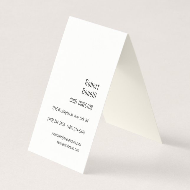 Minimalistisk Enkel Signatur Kräm Modern Visitkort (Framsida)