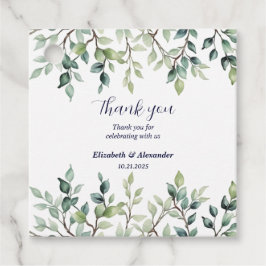 Minimalistisk enkel Söt lövs grenar bröllop Gåvor Etiketter