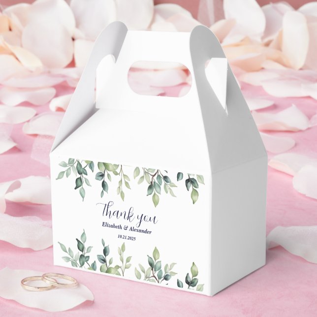 Minimalistisk enkel Söt lövs grenar bröllop Presentaskar (Bröllop)