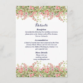 Minimalistisk enkel Söt lövs grenar bröllop Tilläggskort