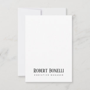 Minimalistisk Enkel Svart & Vit Modern Enkel OSA Kort