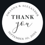 Minimalistisk enkel typografi, bröllop tack. runt klistermärke<br><div class="desc">Minimalistiskt enkelt typografi,  bröllop,  tack för ditt klistermärke. Kontakta mig om du behöver fler artiklar.</div>