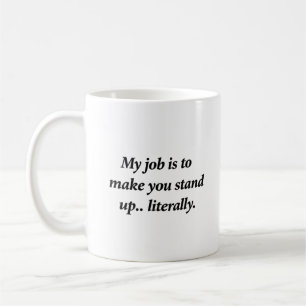 Minimalistisk Enkel Typografi Fysioterapi Kaffemugg