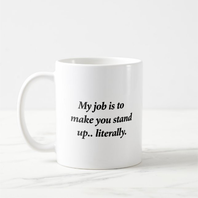 Minimalistisk Enkel Typografi Fysioterapi Kaffemugg (Vänster)