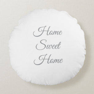 Minimalistisk enkel vit Färg Pillow Rund Kudde