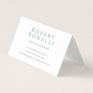 Minimalistisk enkel vit, modern, lovig Linen Visitkort