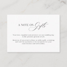 Minimalistisk enkel Wishing-brunnsinformation för Tilläggskort