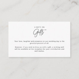 Minimalistisk enkel Wishing-brunnsinformation för  Tilläggskort