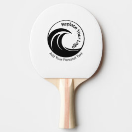 Minimalistisk Ersätt logotyp & Anpassad Text Pingisracket