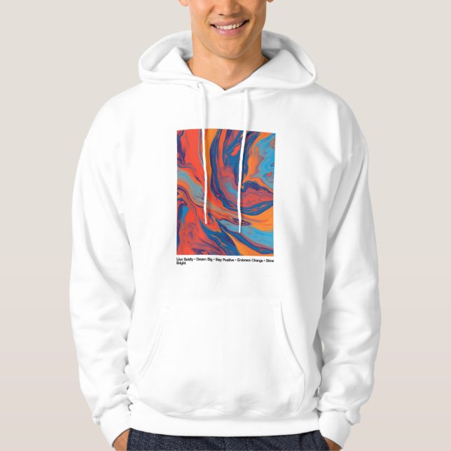 Minimalistisk estetik t-shirt  hoodie (Framsida)