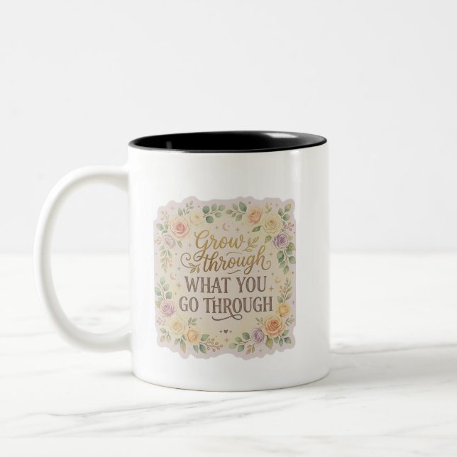 Minimalistisk estetisk citat kaffemugg (Vänster)