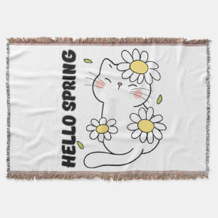 Minimalistisk Estetisk Hej Vår Katt & Margareta Filt