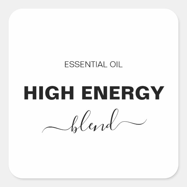Minimalistisk etikett för Essential Oil Blend Roll (Framsida)