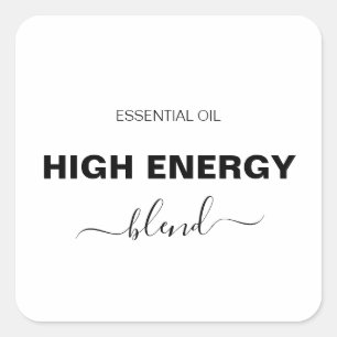 Minimalistisk etikett för Essential Oil Blend Roll