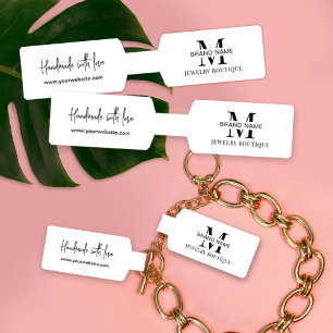 Minimalistisk etikett för Neecklace Jewerly Foldov