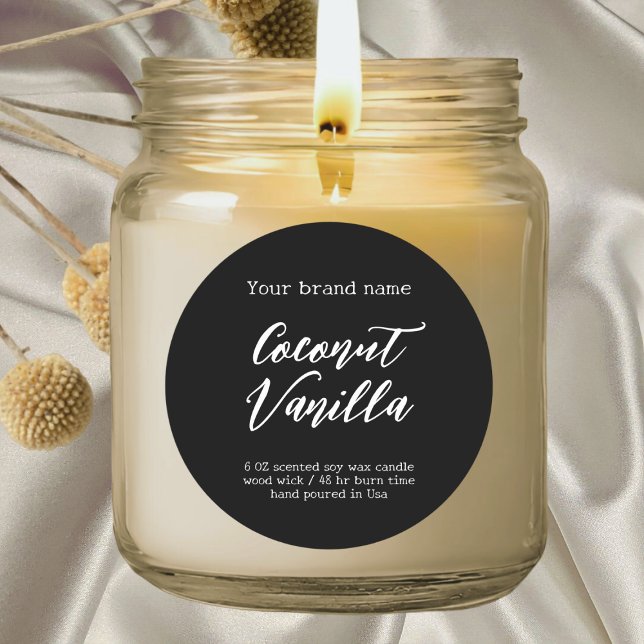 Minimalistisk etikett för svart enkelt förpackning (Skapare uppladdad)