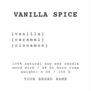 Minimalistisk etikett för vitt ljus