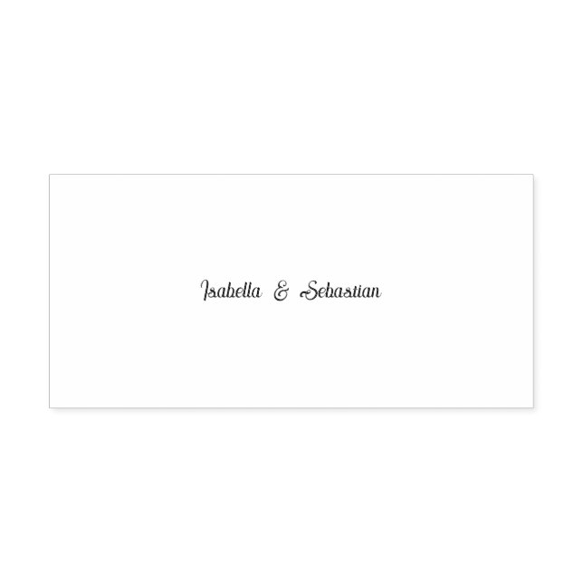 Minimalistisk Eukalyptus Bröllops Initial Gummistä Självfärgande Stämpel (Design)