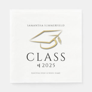 Minimalistisk Examen 2026 Examen Festa Pappersduk Pappersservett