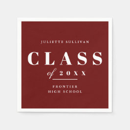 Minimalistisk Examenfest Pappersservett