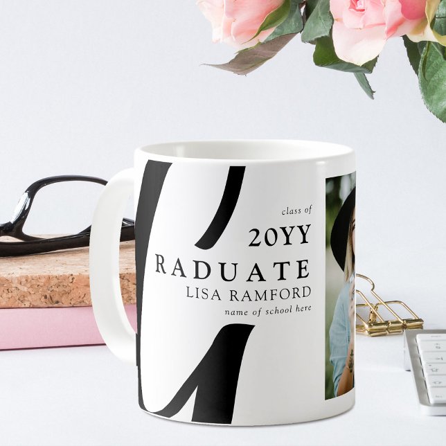 Minimalistisk examenspresent för studenter kaffemugg (Skapare uppladdad)