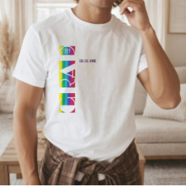 Minimalistisk examensrandmönster t shirt