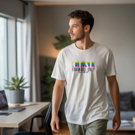 Minimalistisk examensrandmönster t shirt