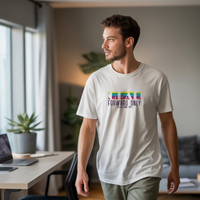 Minimalistisk examensrandmönster t shirt (Skapare uppladdad)