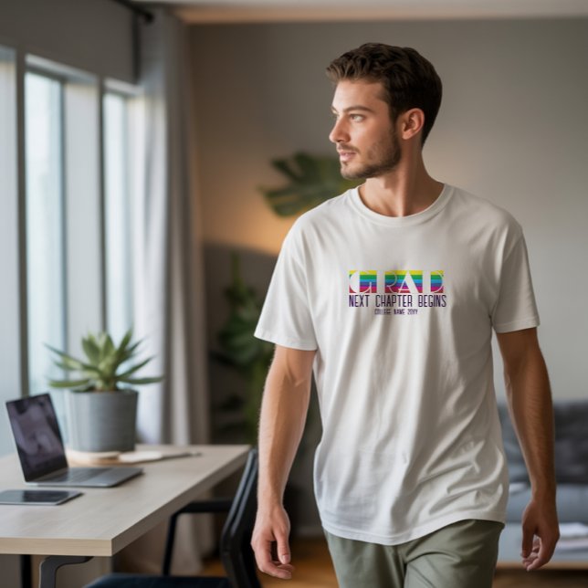 Minimalistisk examensrandmönster t shirt (Skapare uppladdad)