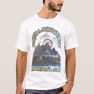 Minimalistisk, exceptionell bergstyp t shirt