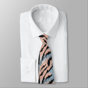 Minimalistisk fadersdag tigertryck slips