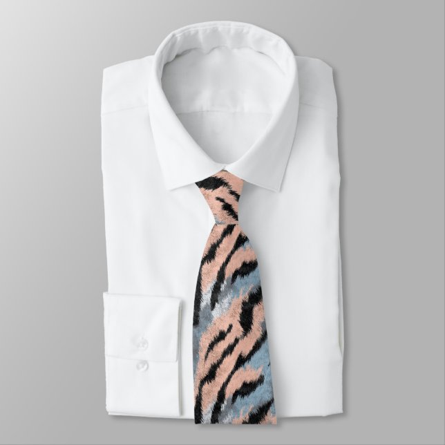 Minimalistisk fadersdag tigertryck slips (Bunden)