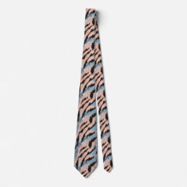 Minimalistisk fadersdag tigertryck slips