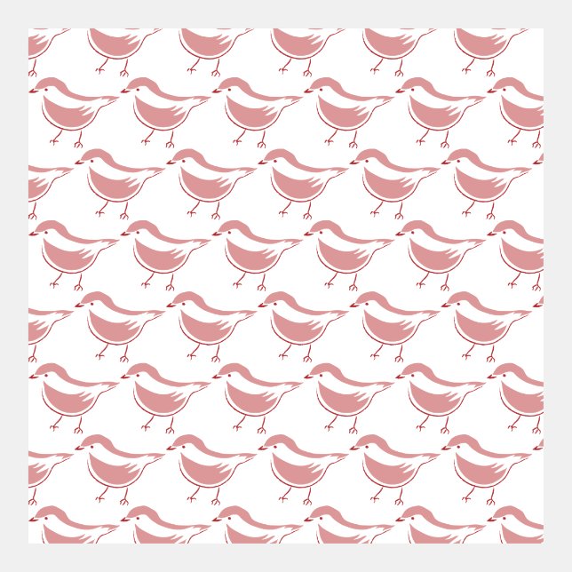 Minimalistisk fågel Teckning Mönster (Framsida)