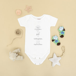 Minimalistisk Faith Christian & Scripture Baby T Shirt