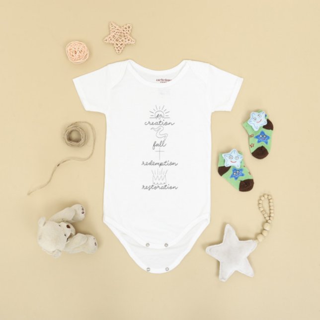Minimalistisk Faith Christian & Scripture Baby T Shirt (Skapare uppladdad)
