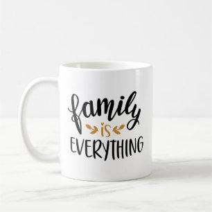 Minimalistisk familjeåterförening Heartfilt Guld L Kaffemugg