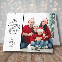 Minimalistisk familjefärg - god jul helgkort