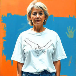 Minimalistisk familjejordbrun konst - en radrad t shirt
