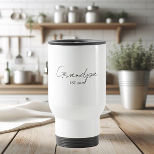 Minimalistisk farfar EST 2025-Personlig Resemugg
