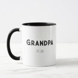 Minimalistisk farfar Est souvenir Mugg